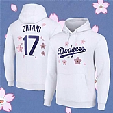 Men's Los Angeles Dodgers #17 Shohei Ohtani  White 2025 Tokyo Series Pullover Hoodie,baseball caps,new era cap wholesale,wholesale hats